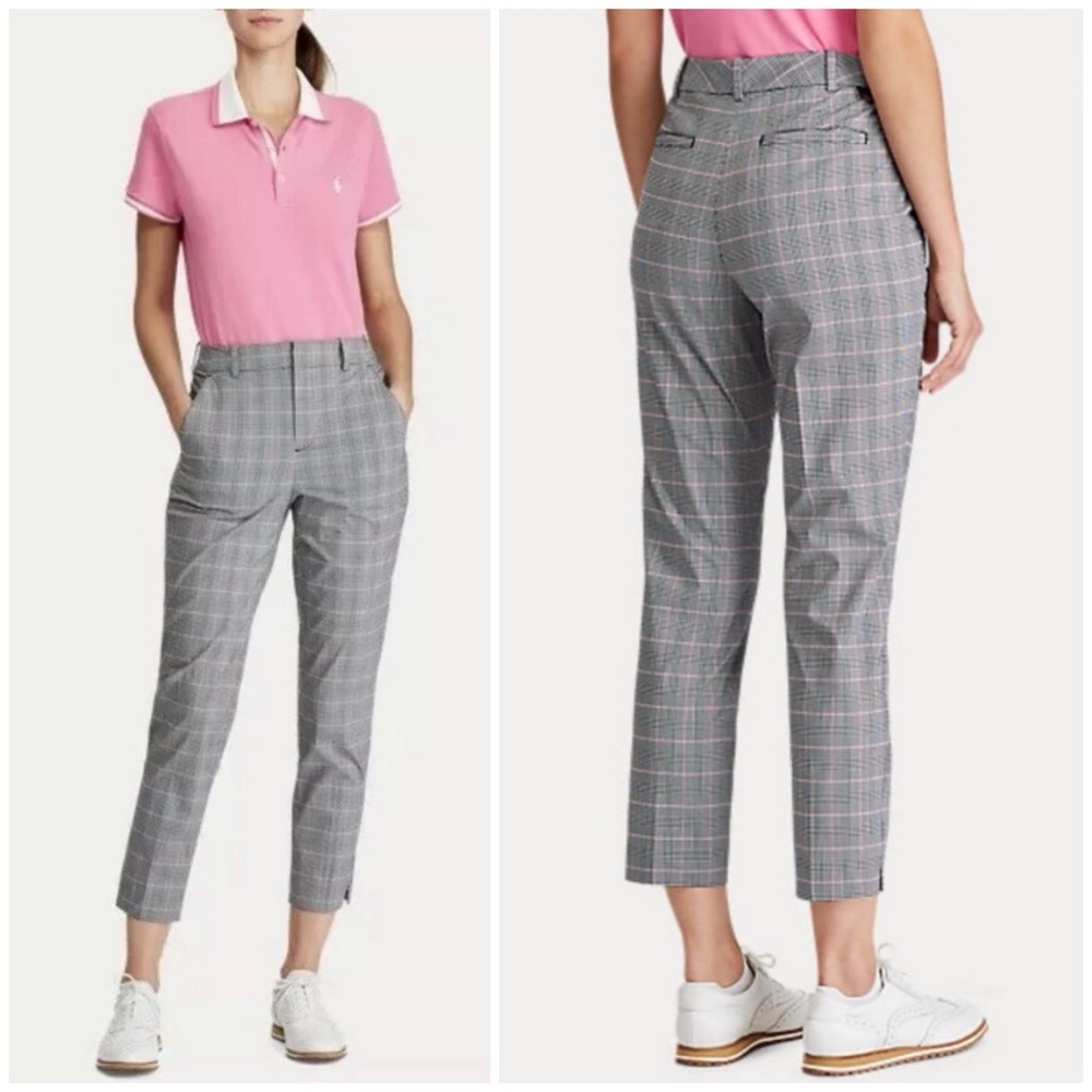 Ralph Lauren Polo Golf Glen Plaid Check Golf Capri Pant 0